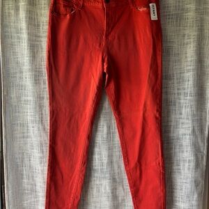 Old Navy Women's Bold Red Skinny Jeans